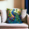 Vintage Oil Painting Peacock Cushion Covers