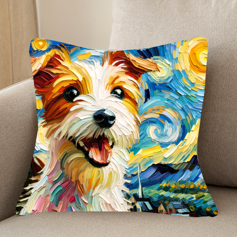 Cushion covers clearance with dog design