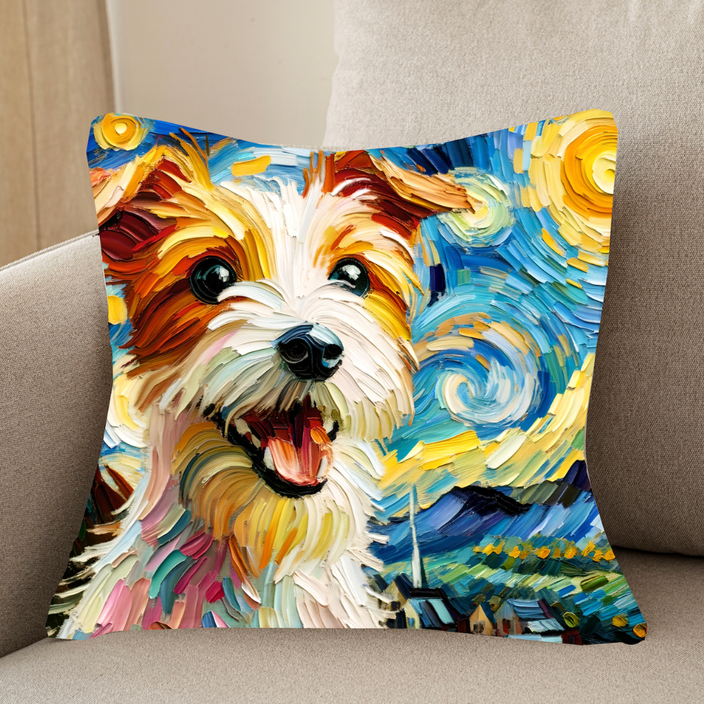 Cushion covers with dog design cheap