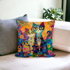 Gustav Klimt Inspired Cats Cushion Covers