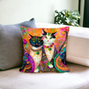 Gustav Klimt Inspired Cats Cushion Covers