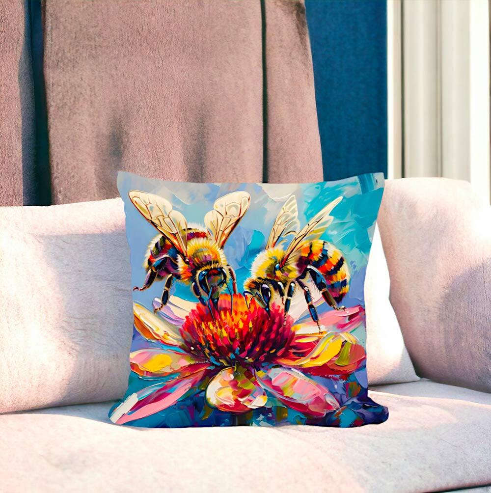 Vibrant Garden Insects Cushion Covers