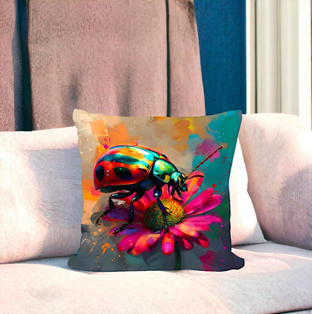 Vibrant Garden Insects Cushion Covers