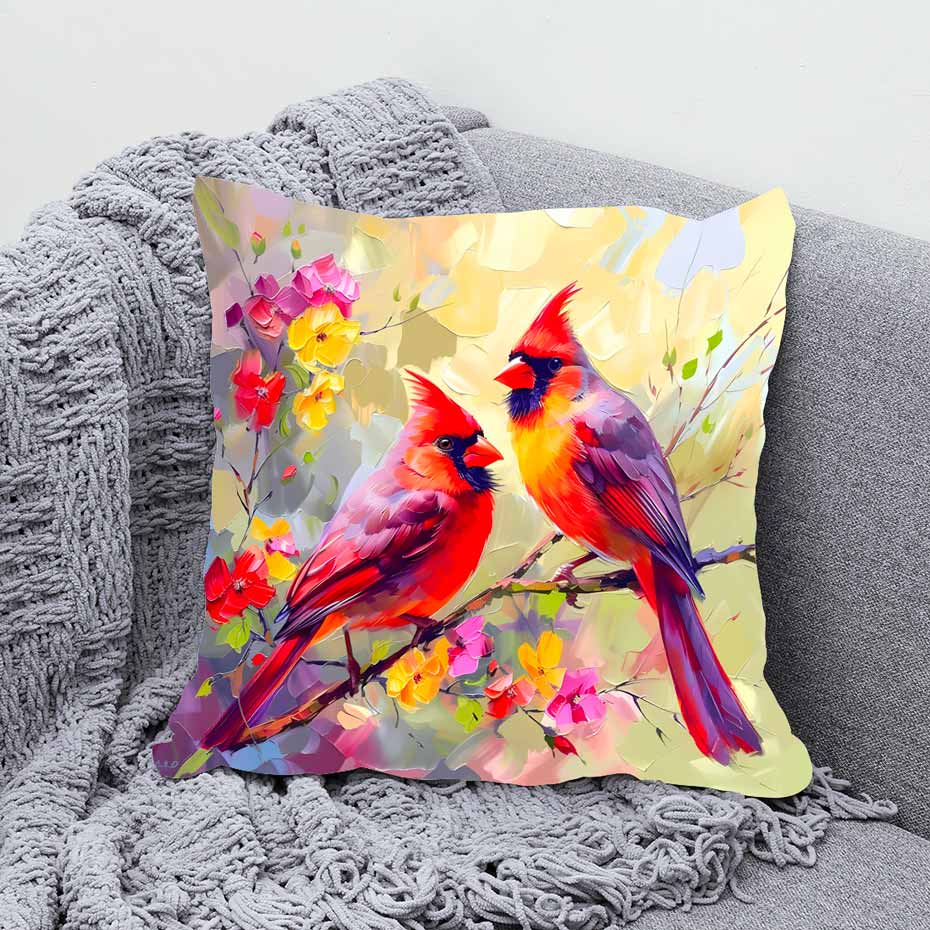 Vibrant Birds Cushion Covers Out Of Stock