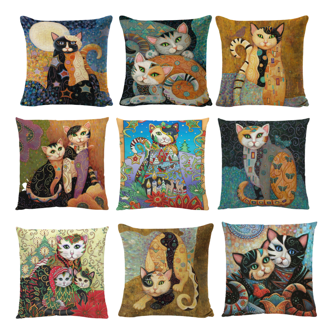 Cats Cushion Covers by Marjorie Sarnat®