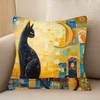 Moonlit Cat Silhouette Cushions Covers