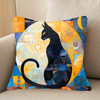 Moonlit Cat Silhouette Cushions Covers