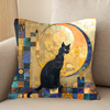 Moonlit Cat Silhouette Cushions Covers