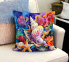 Watercolor Marine Life Cushion Covers