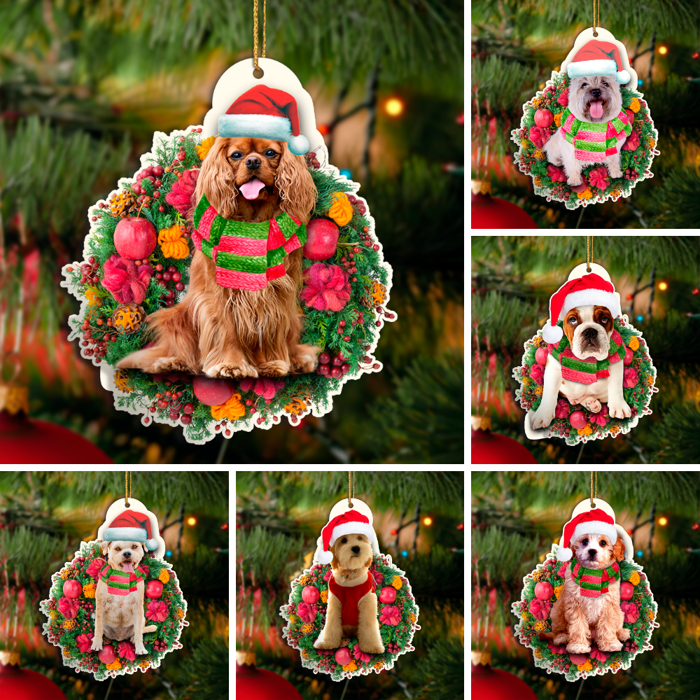 20 Dog Breeds Wooden Ornaments Set 3