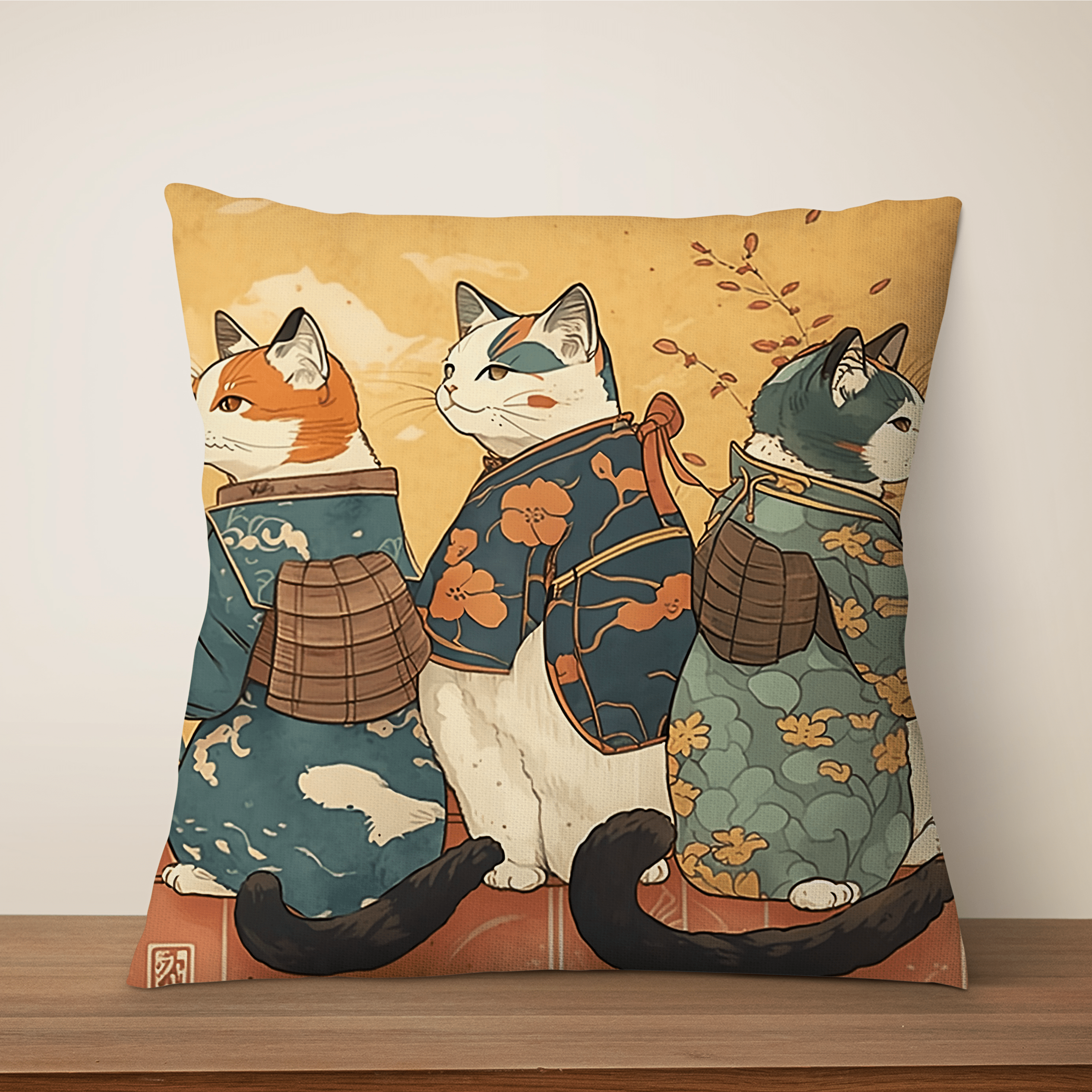 Japanese sales cat pillow