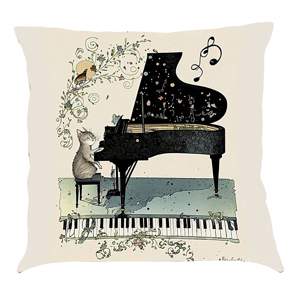 Musician Cat Cushion Covers