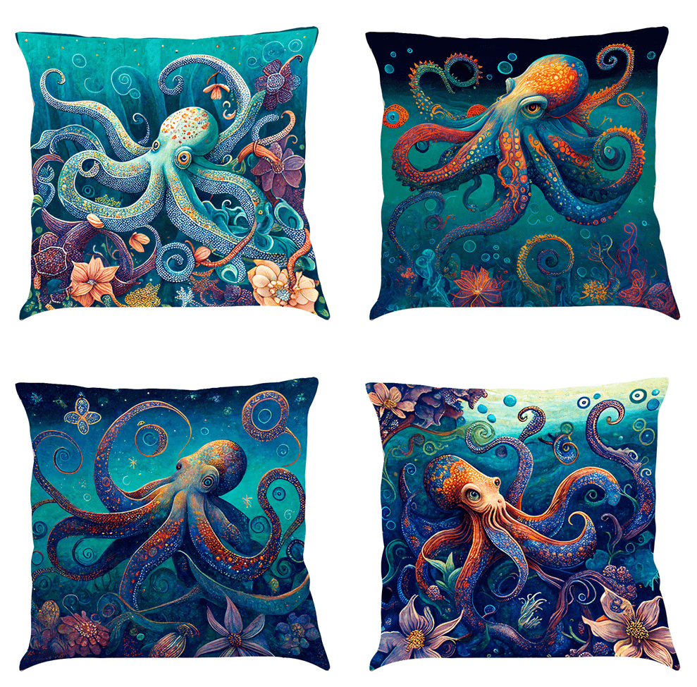 Octopus cushion outlet