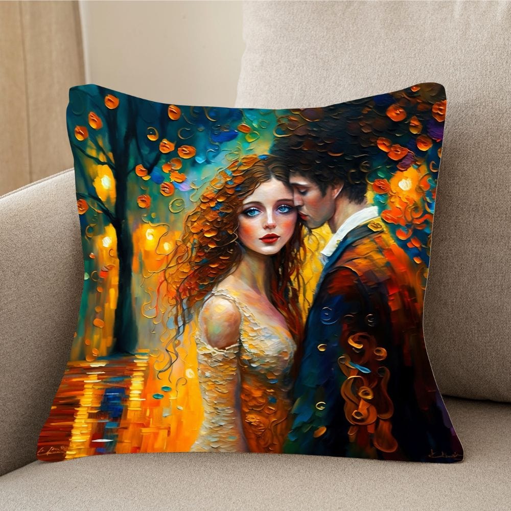 Gustav Klimt Inspired Enchanted City Cushion Cover