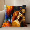 Gustav Klimt Inspired Enchanted City Cushion Cover