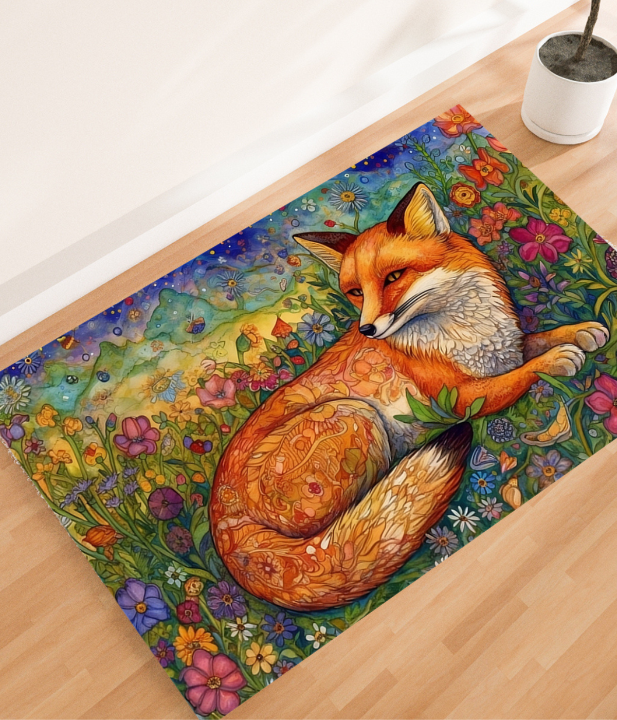 Wild Prints Faux Wool Rugs