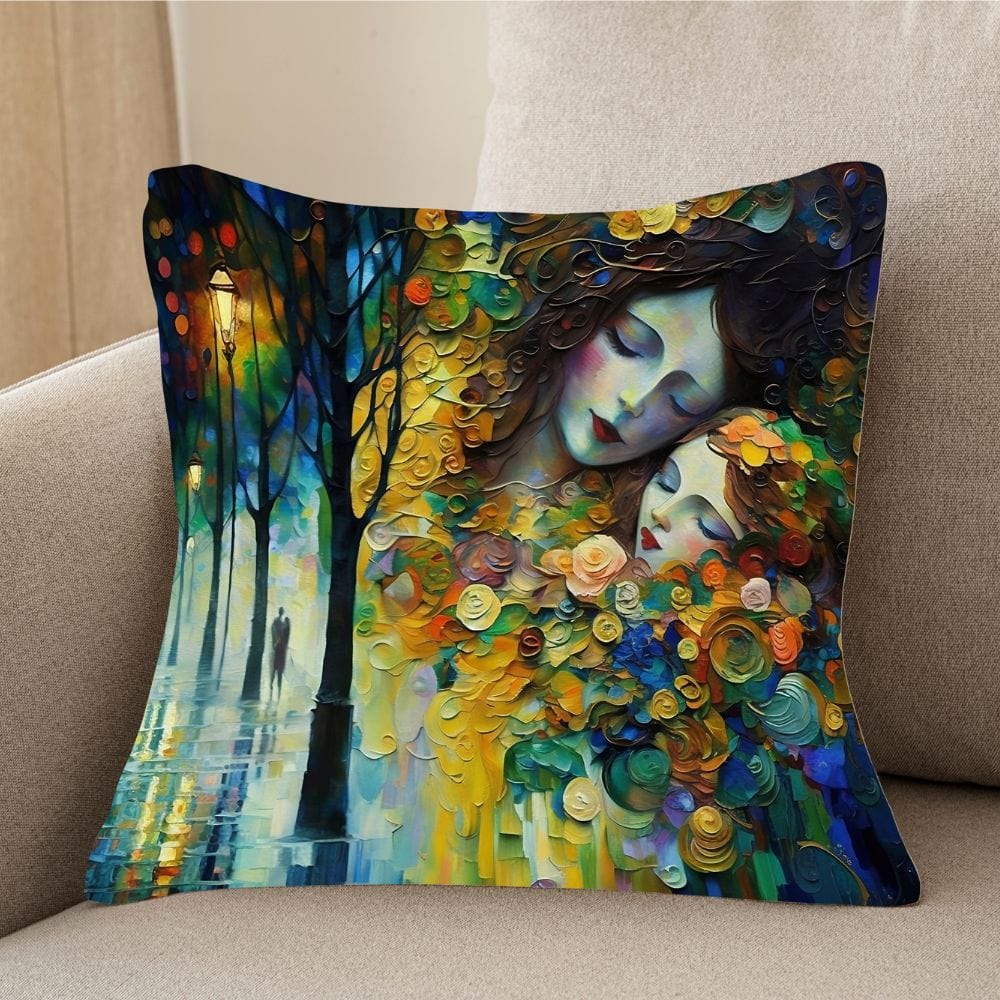 Gustav Klimt Inspired Enchanted City Cushion Cover