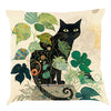 Mid-Century The Black Cat Cushion Cover