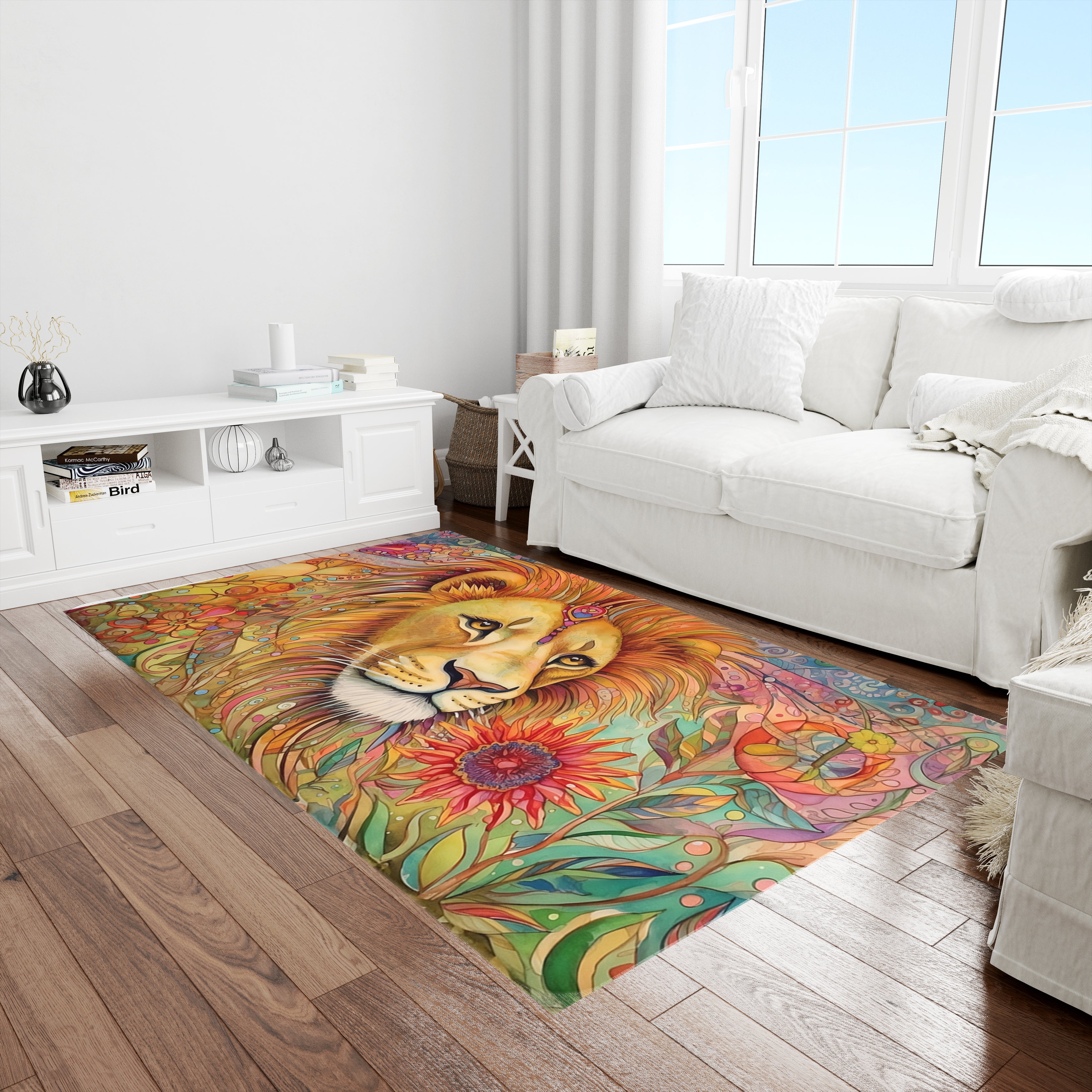 Wild Prints Faux Wool Rugs