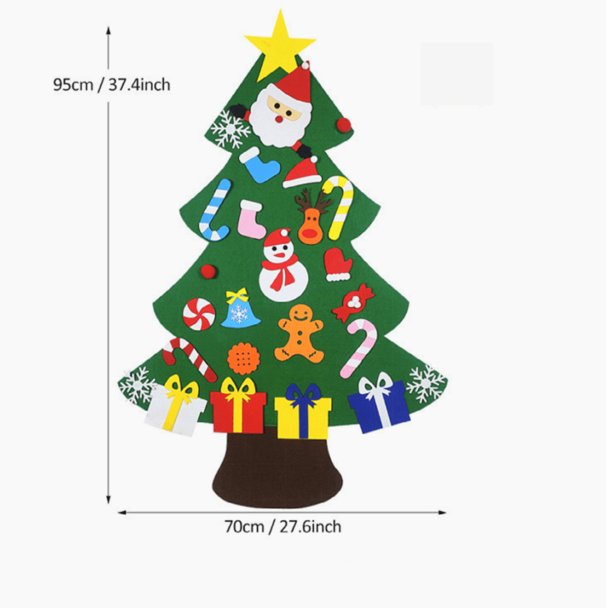 Felt Christmas Tree for Toddlers Kids