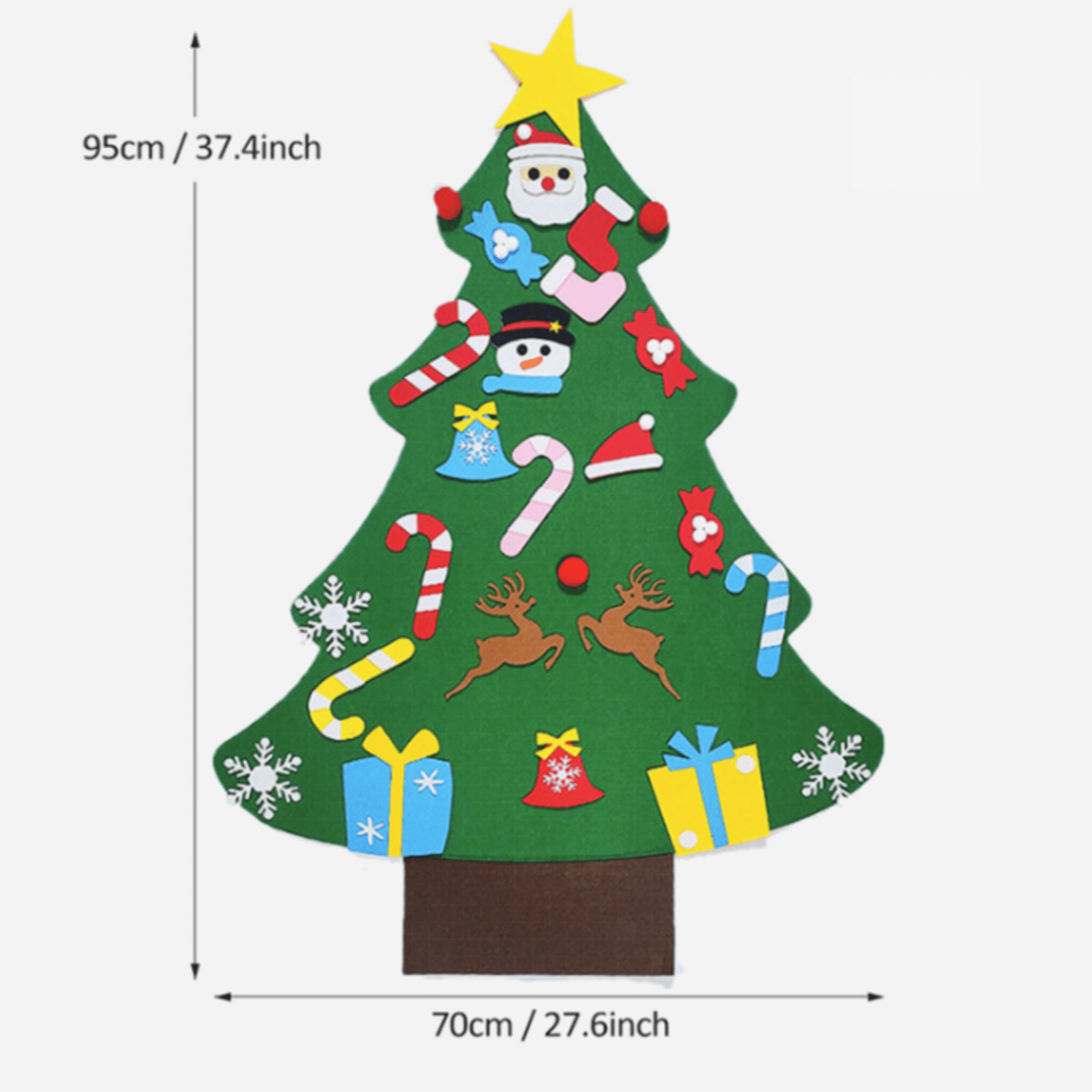 Felt Christmas Tree for Toddlers Kids