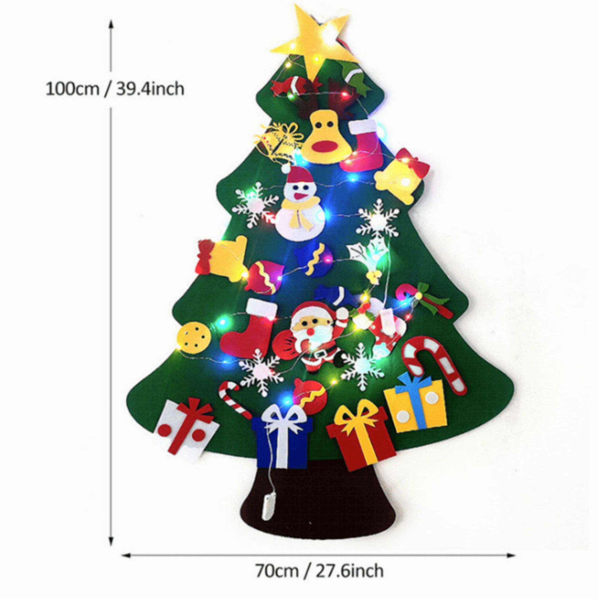 Felt Christmas Tree for Toddlers Kids