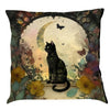 Vintage Black Cat Pillow Case