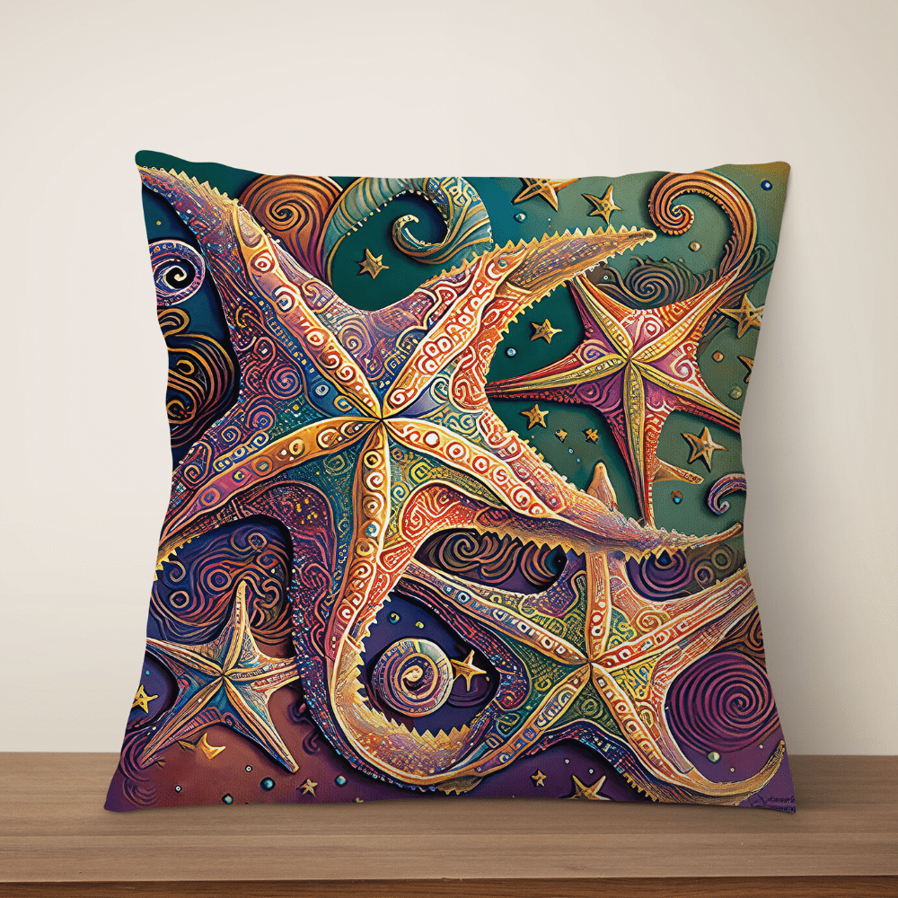 Colorful Sea Life Cushion Covers