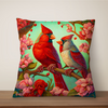 Lucky Red Cardinal Bird Cushion Covers