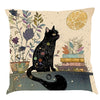 Vintage Black Cat Pillow Case