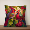 Lucky Red Cardinal Bird Cushion Covers