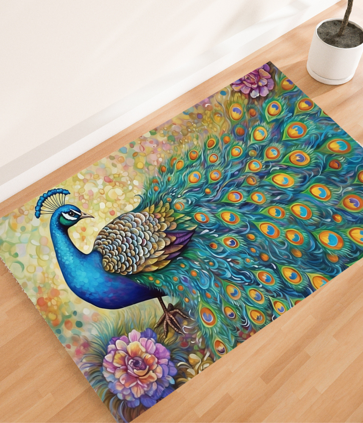 Wild Prints Faux Wool Rugs