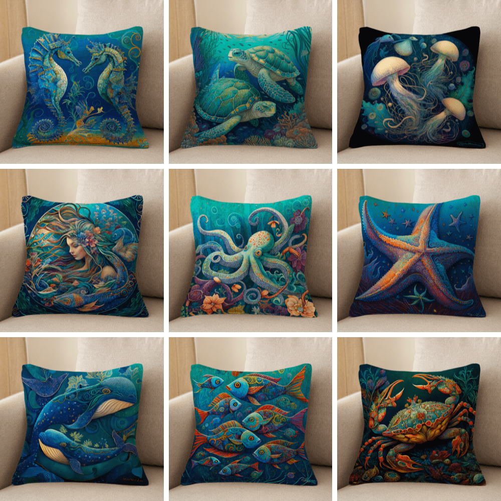 Marine Life Cushion Covers