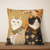 Japanese Art Cat Cushion Covers