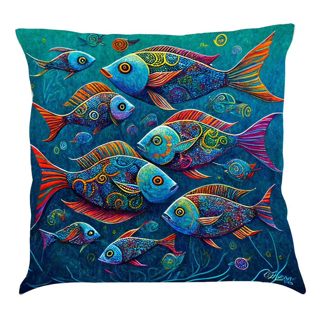 Lucky Fish Cushion Covers