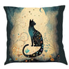 Vintage Black Cat Pillow Case