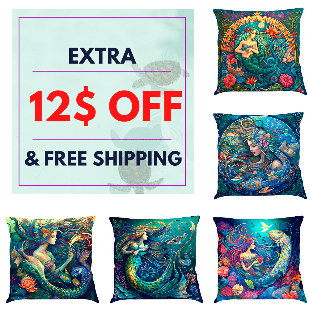 Mermaid's Melody Cushion Covers