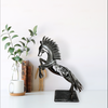 LED Light 3D Metal Horse Sculpture