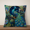 Classic Oil Painting Peacock Cushion Cover